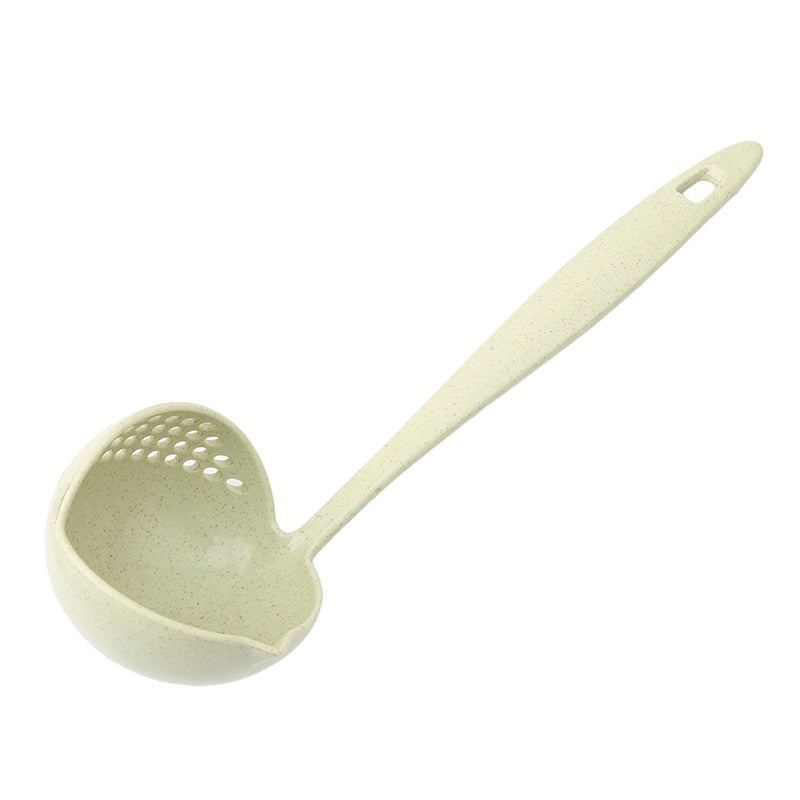 Soup Spoon Ladle Silicone Pot Spoons With Long Handle Spoon Cooking Colander Utensils Scoop Tableware Spoon Kitchen Accessories