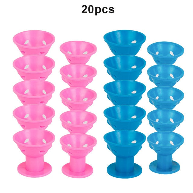 Hair Care Rollers Magic Silicone Hair Curler Soft Rubber Twist Hair No Heat No Clip Hair Curling Styling DIY Tool Sleeping Care