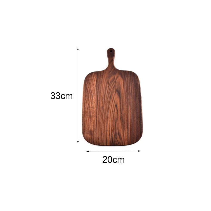 Black walnut cheese board special-shaped cutting boards solid wood rootstock hole wood board kitchen stuff