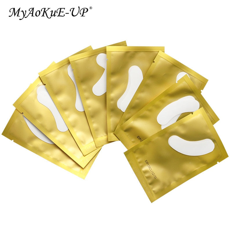 50 Pair Small Eye Pads Eyelash Extension Patches Tips Sticker Wraps Cosmetic Tools Makeup For Grafting Eyelash Pad Gel Patch