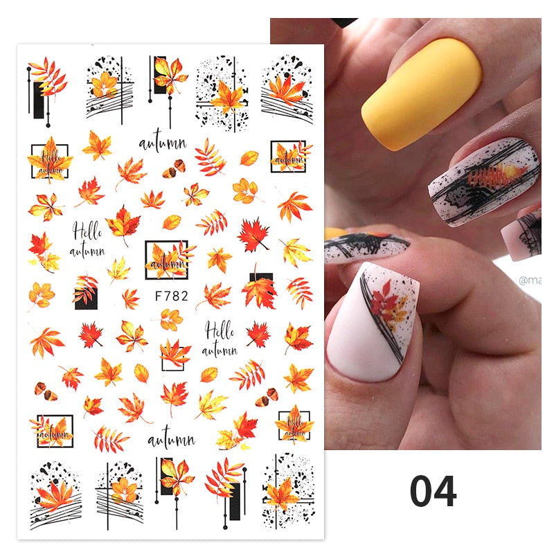 1PC Heart Love Design 3D Nail Sticker English Letter stickers Face Pattern Trasnfer Sliders Valentine's Day Nail Art Decoration