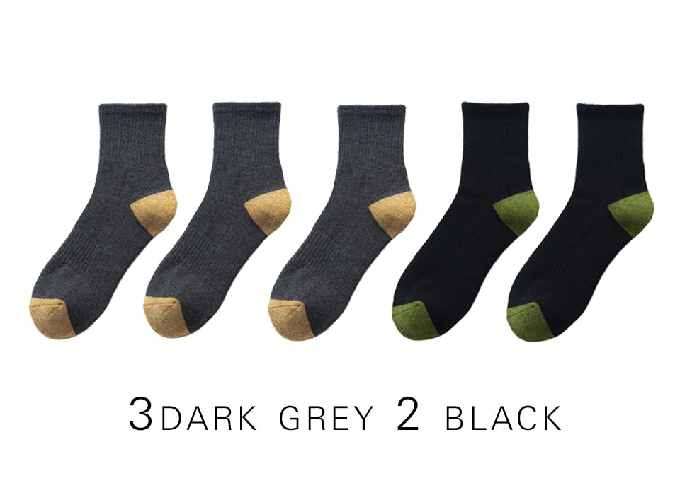 Harajuku Socks Winter Warm Men's Socks Thicke Terry Breathable High Quality Casual Business Socks Cotton Male