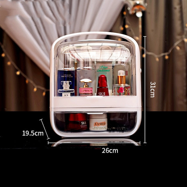 Fashion Acrylic Cosmetic Box Transparent Makeup Jewelry Drawer Home Storage Boxs Multifunctional Travel Cosmetic Organizer