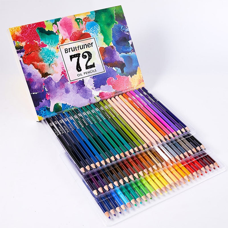 Multicolour 180 Colors Professional Watercolor Pencils Set Artist Painting Sketching Wood Soft Color Pencil School Art Supplies