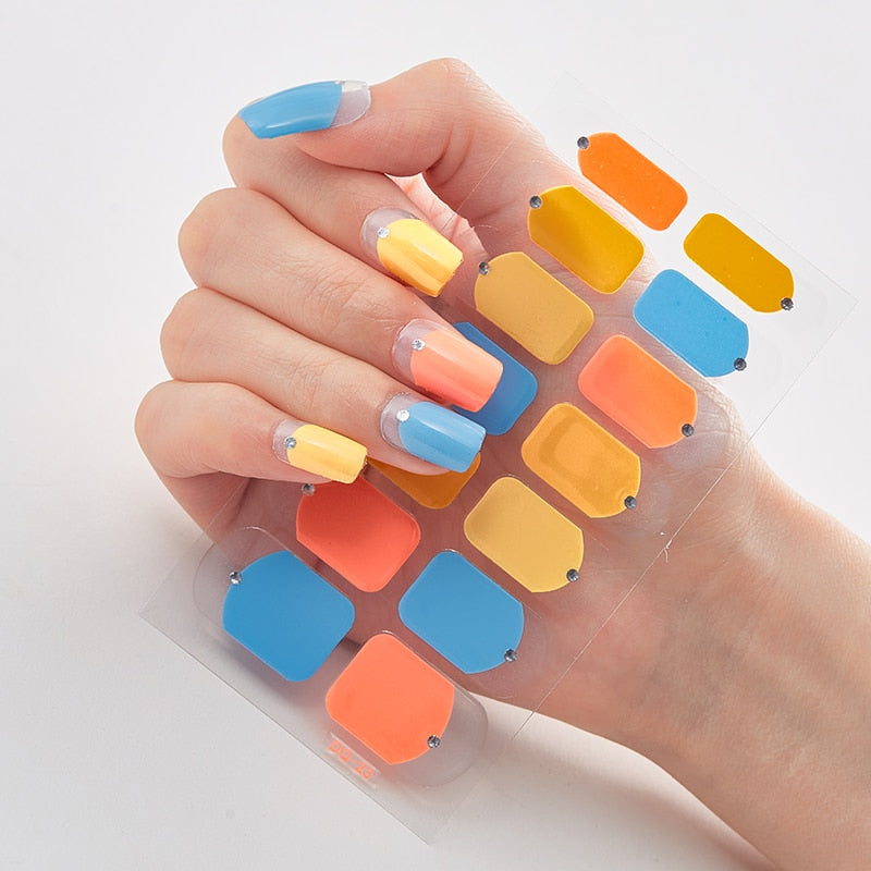 Full Cover Nail Stickers Designer Nail Decals Fashion Five Sorts 0f Nail Stickers  Nail Sticker set Nail Decoration Nail Strips