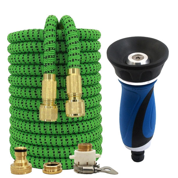 17ft-150ft Expandable Garden Hose Magic High Pressure Car Wash Hose Vegetable Garden Watering Hose Nozzle Drip Irrigation System