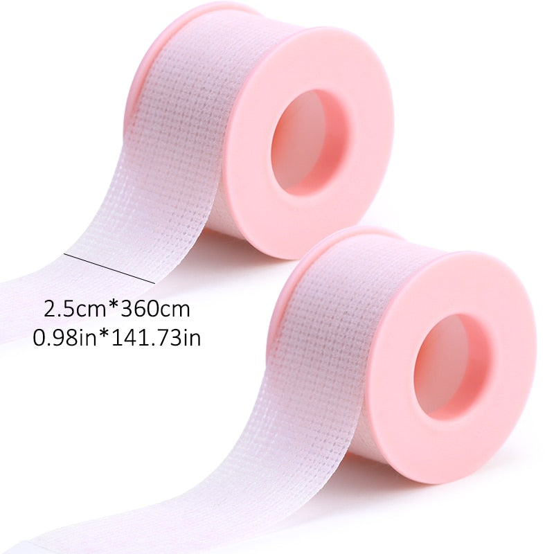 New breathable easy to tear Medical Tape/White Silk Paper Under Patches Eyelash Extension Supply Eyelash Extension Tape