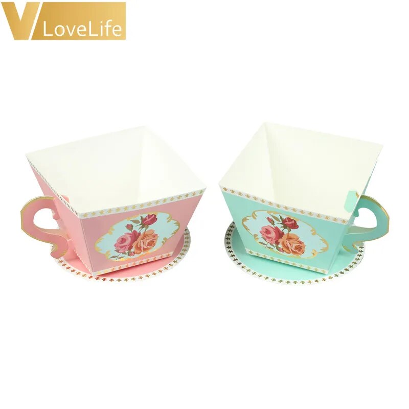 Candy Boxes Teapot Party Favors Wedding Gifts for Guests Baby Shower Birthday Party Packaging Box  Decoration 10Pcs Gift Bags