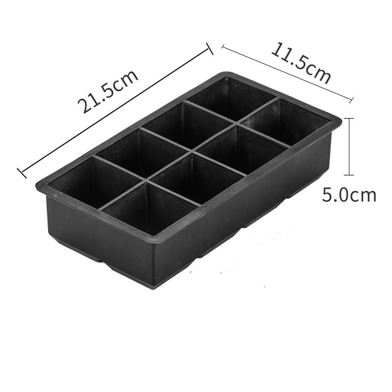 Silicone Ice Tray Ball Maker Form Frozen Mold Ice Cube Popsicle Maker Kitchen Moulds Black