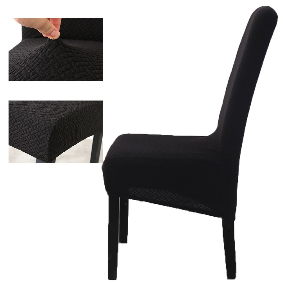 2021 High Stretch Jacquard XL Size Chair Cover Elastic Chair Covers Spandex For Dining Room/Kitchen/Hotel Party Banquet