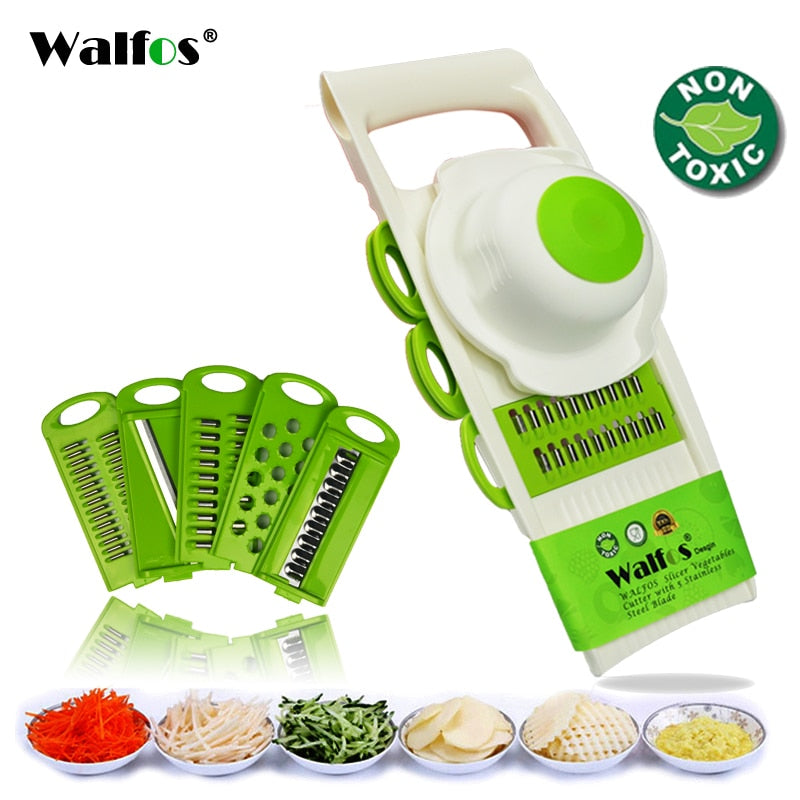 8In1Multifunctional Vegetable Cutter Potato Slicer Carrot Grater Kitchen Accessories Gadgets Steel Blade Kitchen Tool