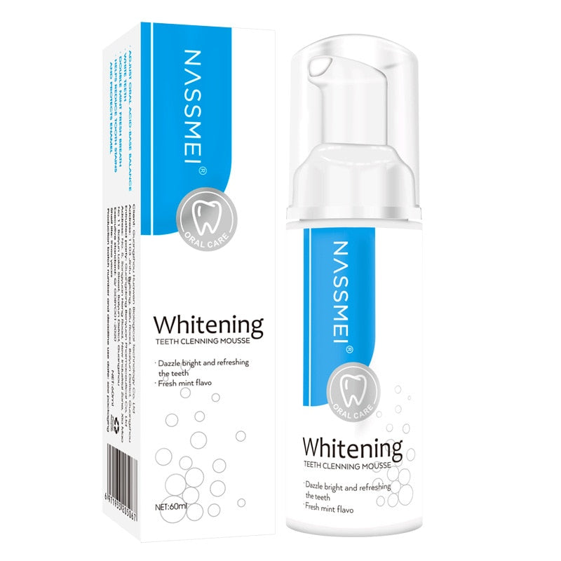 60ml Toothpaste Cleansing Foam Baking Soda Toothpaste Intensive Stain Removal Toothpaste Ultra-fine Mousse Foam