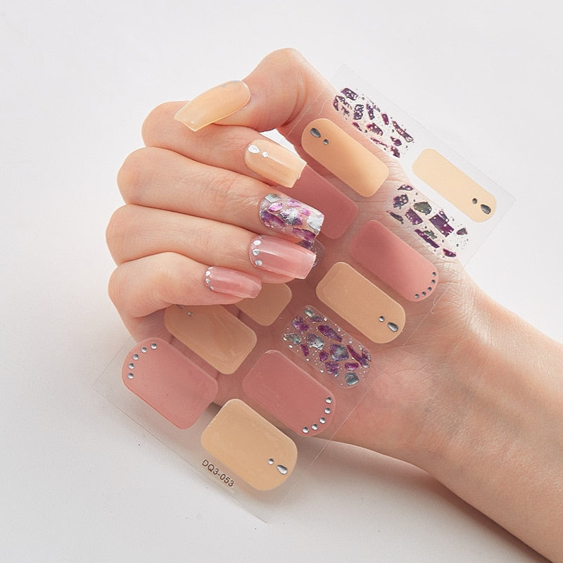 Three Sorts 0f Nail Stickers Self Adhesive Nail Sticker Nails Art Decoration Nail Designs Nails Sticker Designer Full Beauty