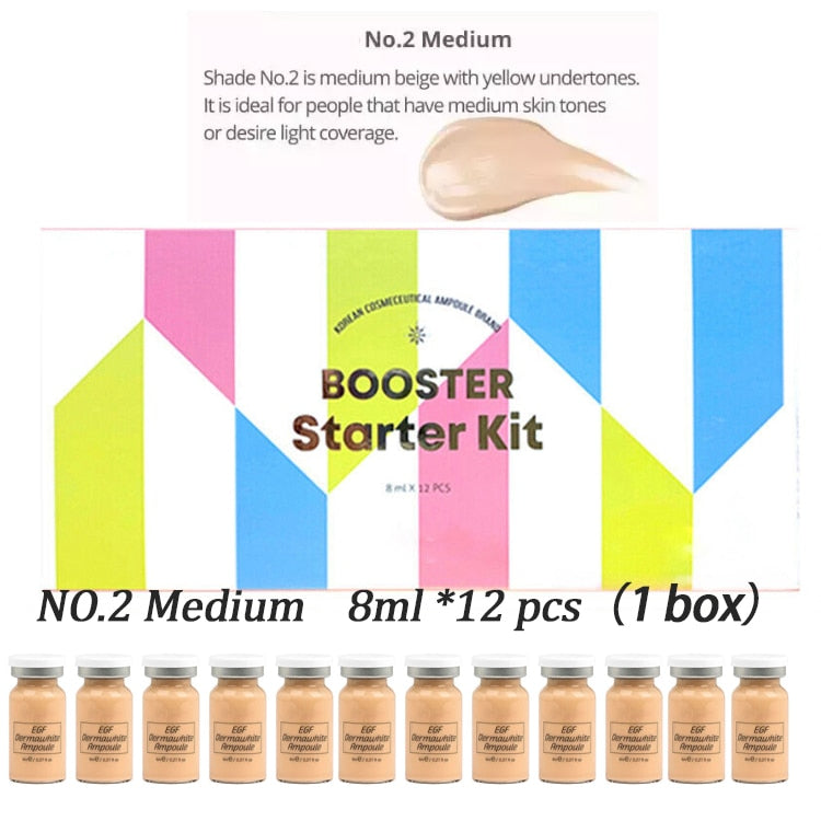 12 PCS Korea Brand bb cream glow jakarta treament murch blush whitening meso serum foundation  Booster original Starter Kit