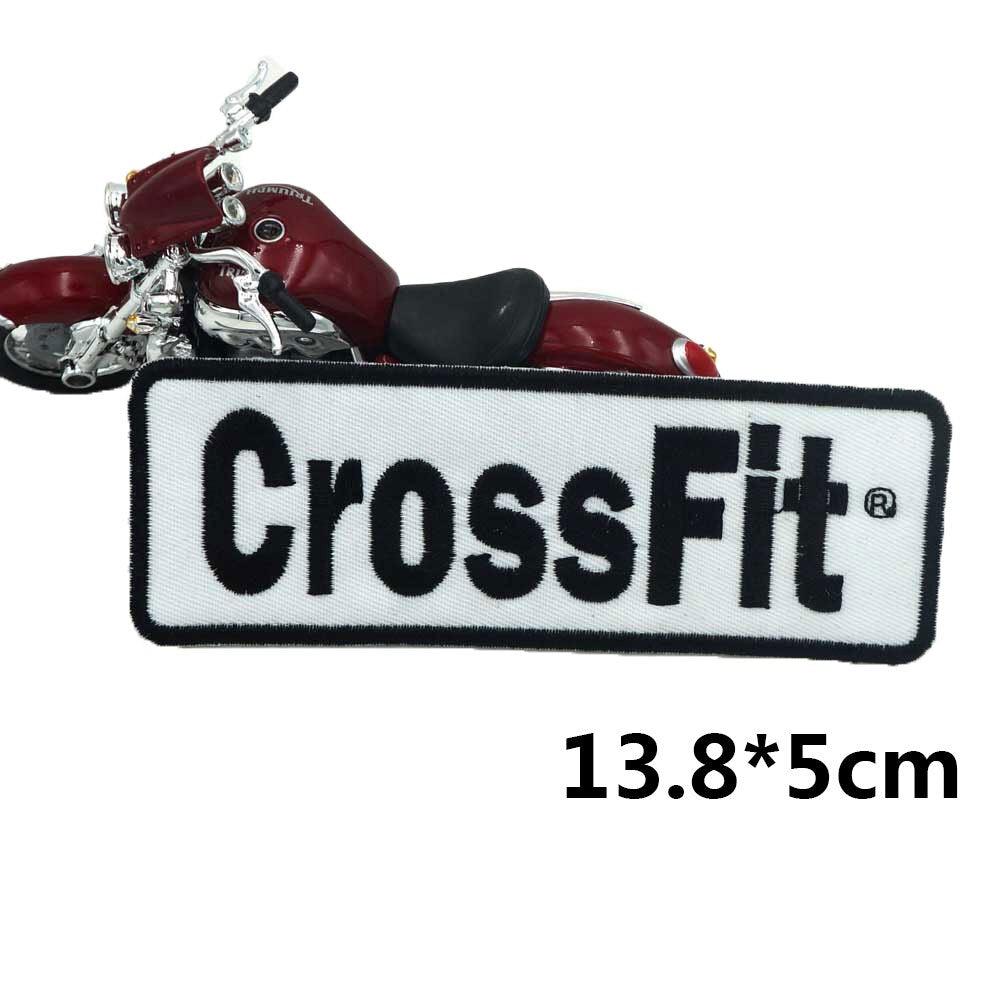 CrossFit Name Tags Patch Embroidered Applique Sewing Label Punk Biker Clothes Stickers Apparel Accessories Badge