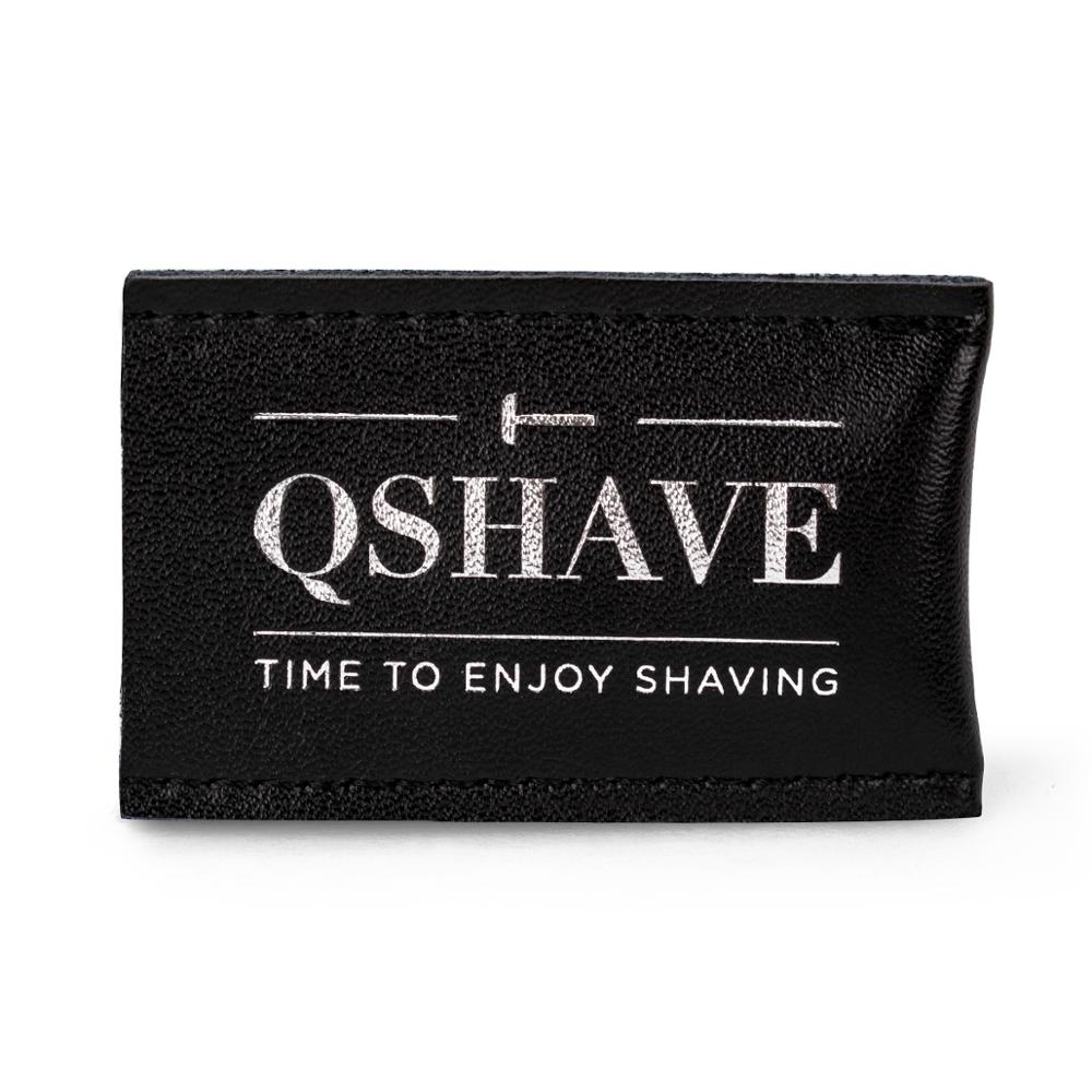 QSHAVE Genuine Leather Double Edge Safety Razor Head Sleeve Protective Case (No razor)