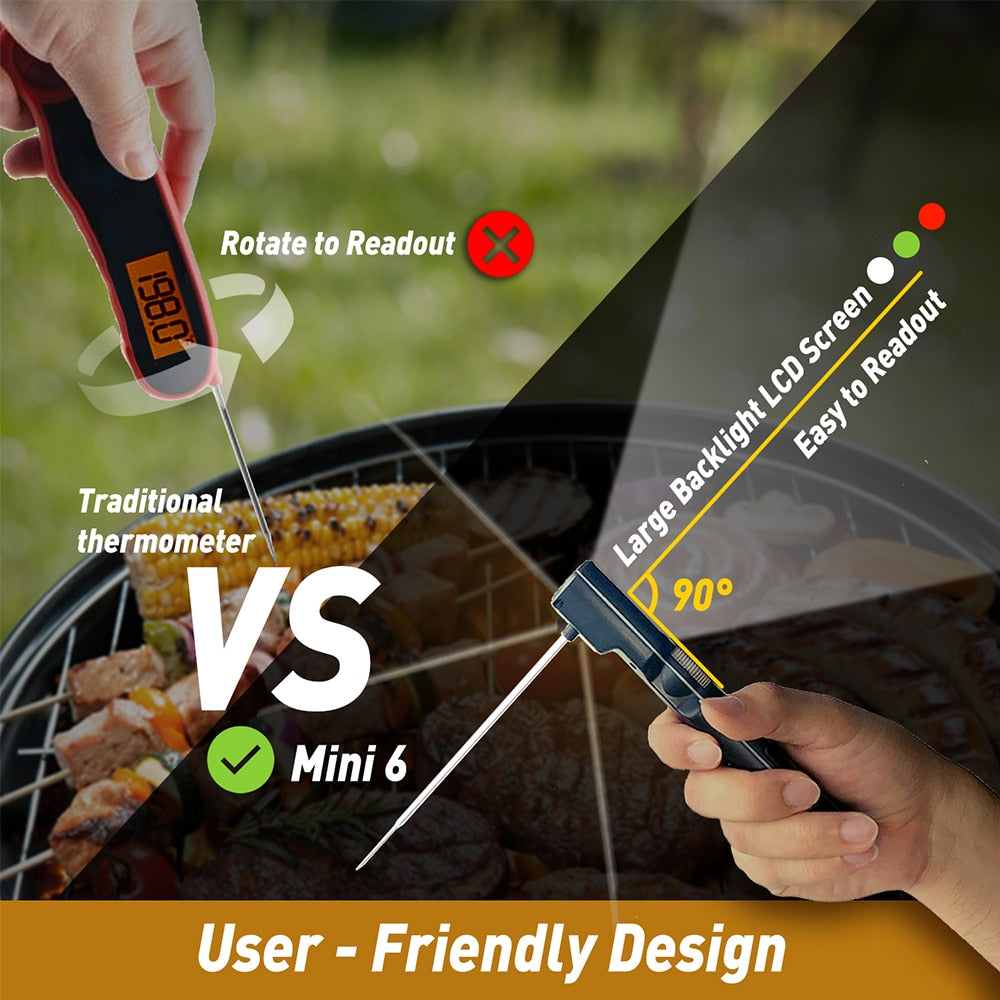 Instant Read Waterproof Digital Electronic Kitchen Cooking BBQ Grill Meat Thermometer For Oven