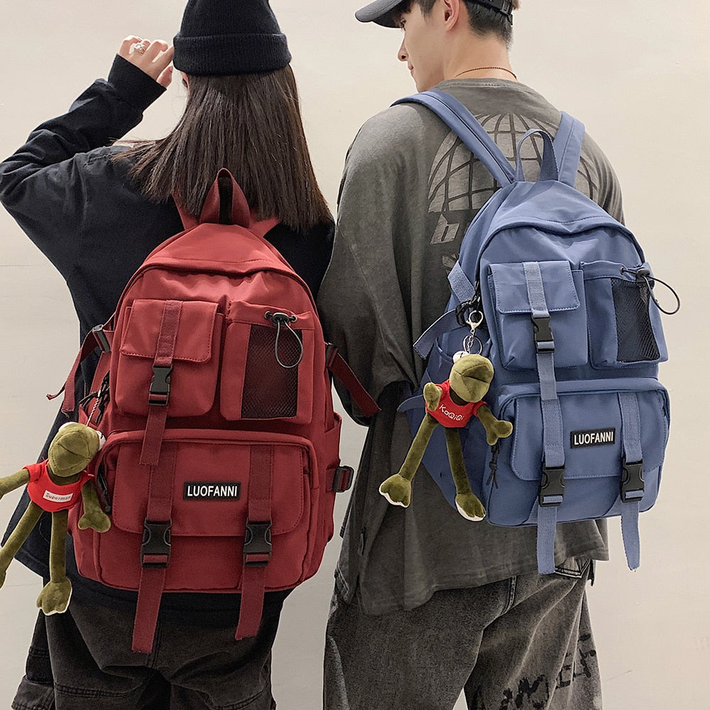 Women Boy Nylon Backpack Travel Mesh Female Student College School Bag Men Girl Cool Laptop Backpack Male Fashion Book Bags Lady