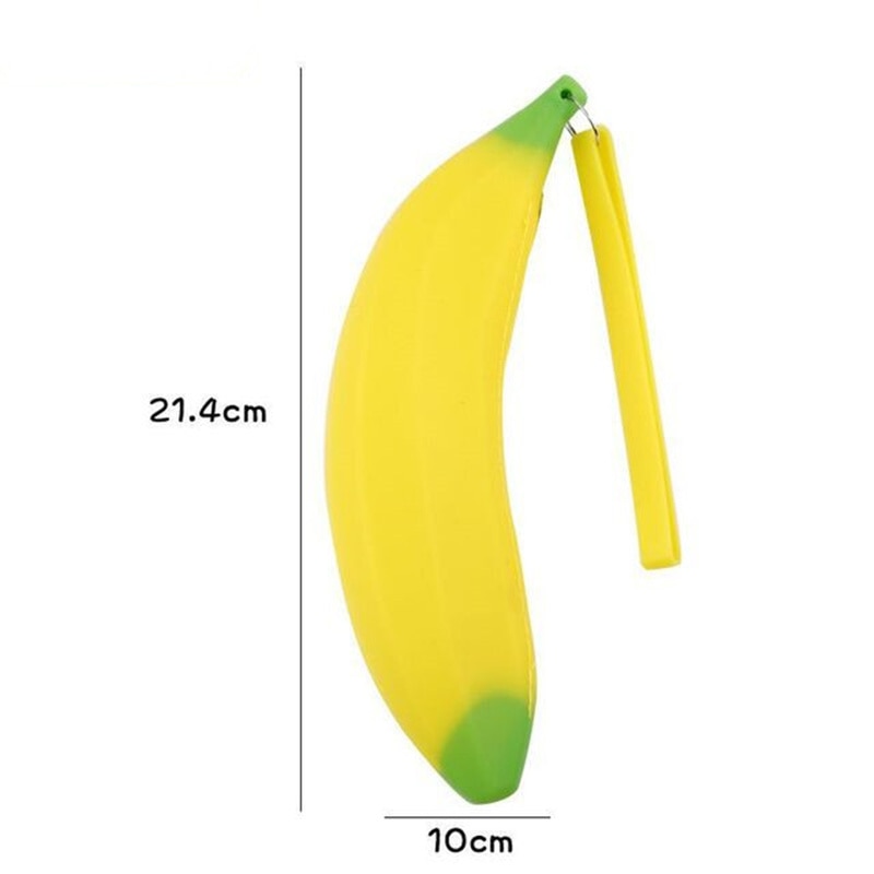 Fruit and vegetable silicone pencil case Cute pencil bag Student pen case Children storage bag big purse key bag School supplie