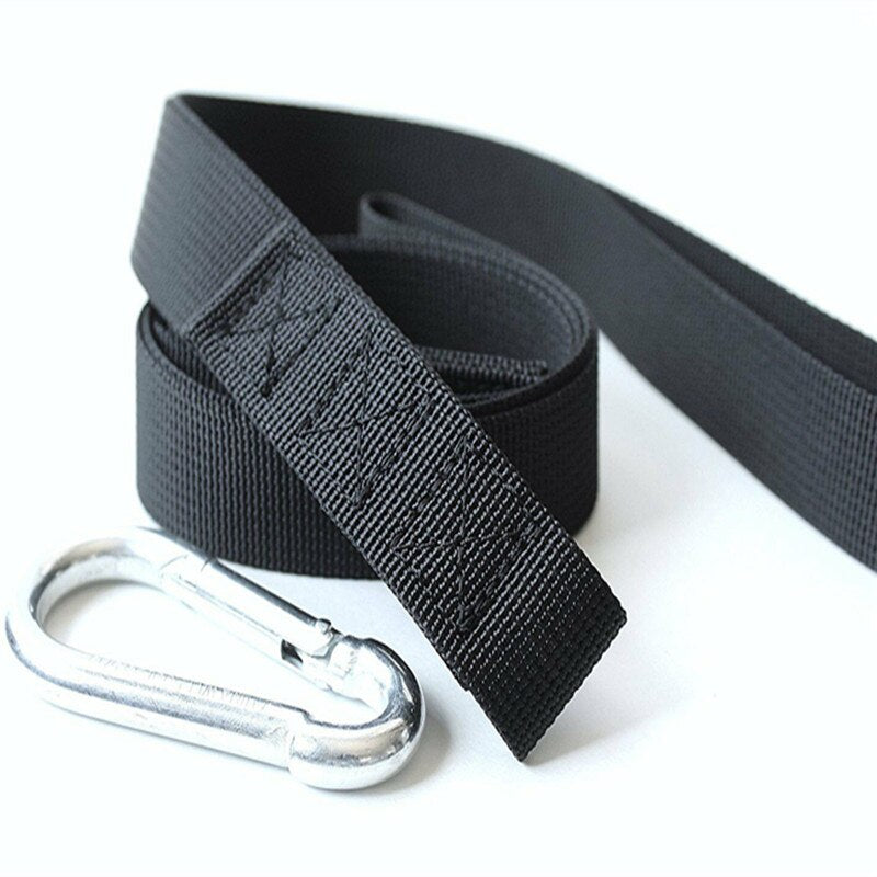 Battle Rope Anchor Strap Kit 2 Nylon Straps 1 Metal Carabiner Protect Crossfit for Rope Undulation Training Workout Fitness