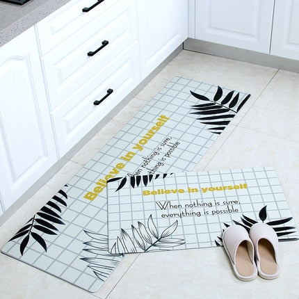 Non-slip Oil Proof  Waterproof PU PVC Carpet for living Room Modern Kitchen Mat Bedroom Rug