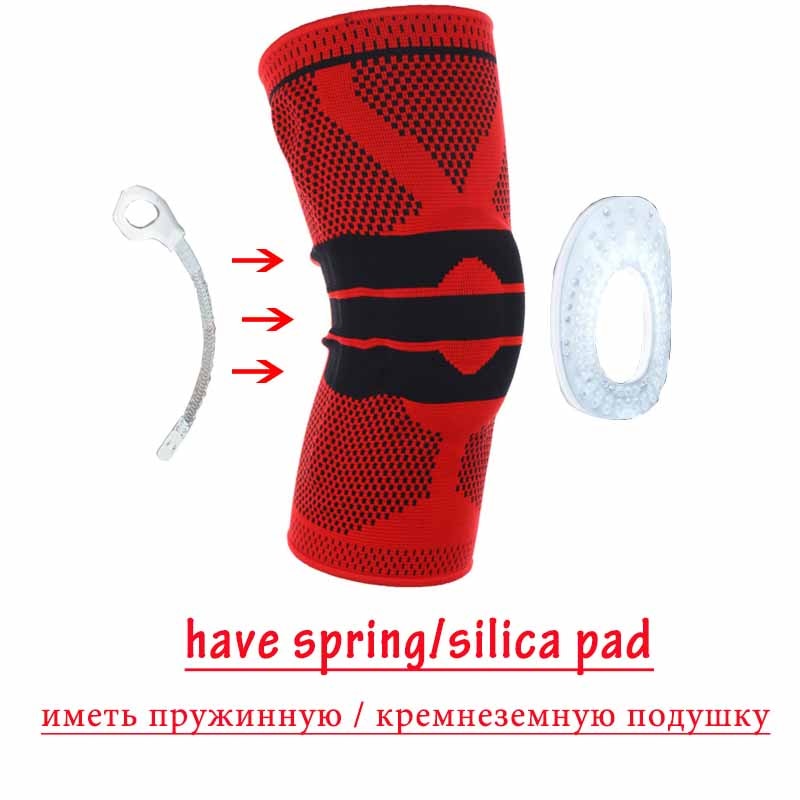 1pcs Full Knee Brace Strap Patella Medial Support Strong Meniscus Compression Protection Sport Pads Running Basket Health Care