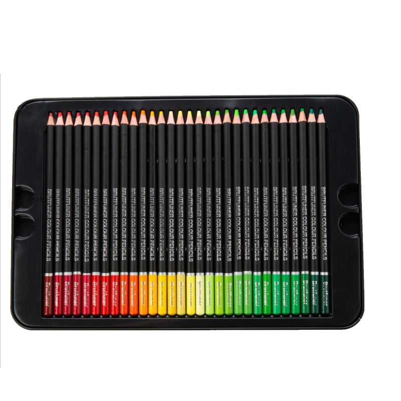 Brutfuner Multicolour 180 Color Professional Oil Color Pencils Wood Soft Watercolor Pencil For School Draw Sketch Art Supplies