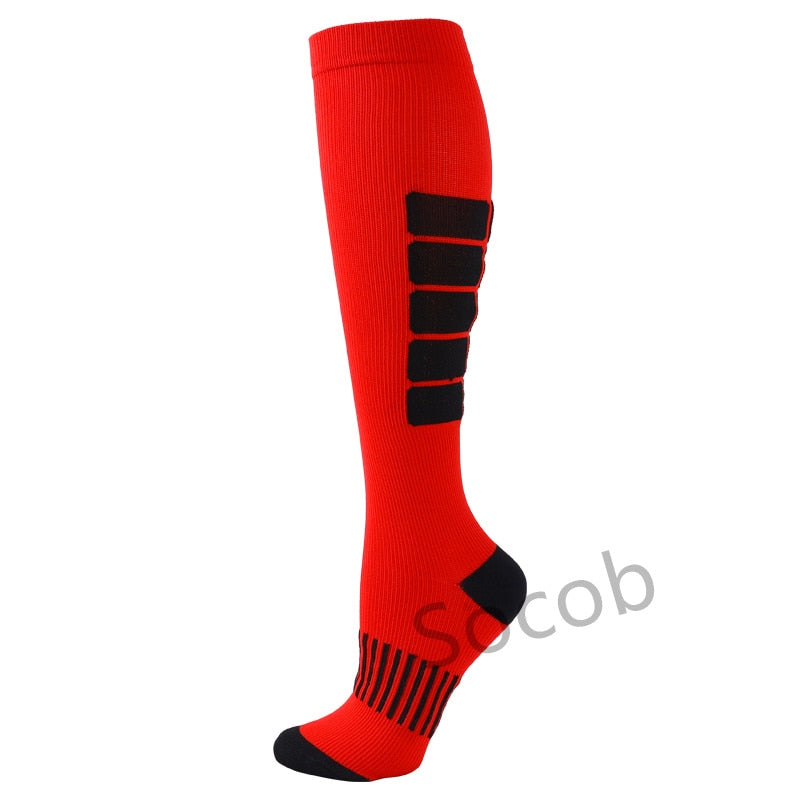 Compression Socks Football Socks Running Outdoor Sports  Crossfit Flight Travel Nurses Men WomenCompression Stockings