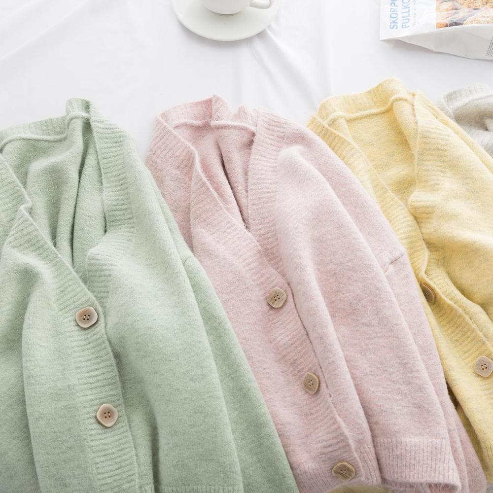 Women Sweater Cardigans Spring Solid Cashmere Sweater Coat Chic Korean style Casual Cardigans Roupa Jacket sueters mujer