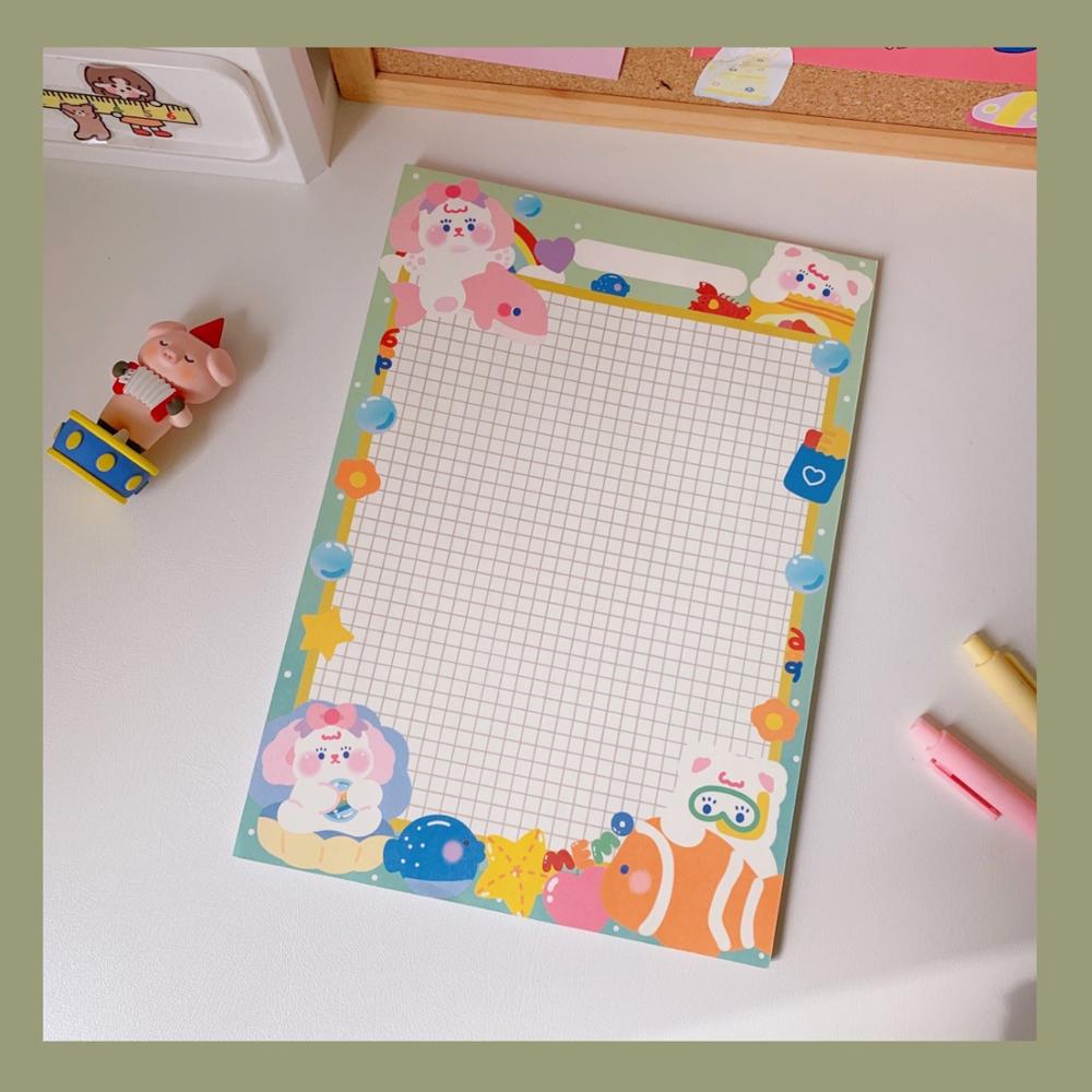 Kawaii Daily Memo Pads Note Paper Monthly Planner To Do It Check List Notepad Paperlaria School Stationery