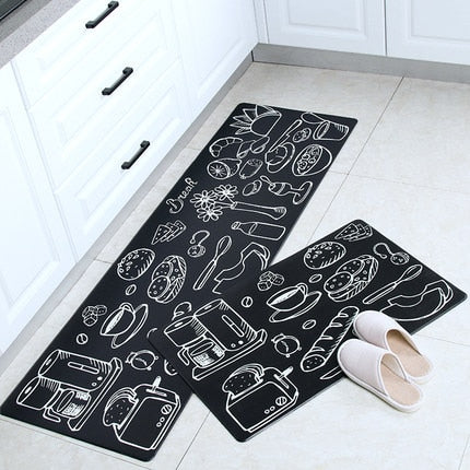 Non-slip Oil Proof  Waterproof PU PVC Carpet for living Room Modern Kitchen Mat Bedroom Rug