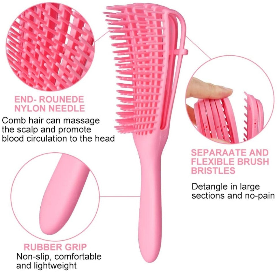 Hair Brush Detangling Brush Scalp Massage Hair Comb Detangling Brush for Curly Hair Brush Detangler Hairbrush Women Men Salon