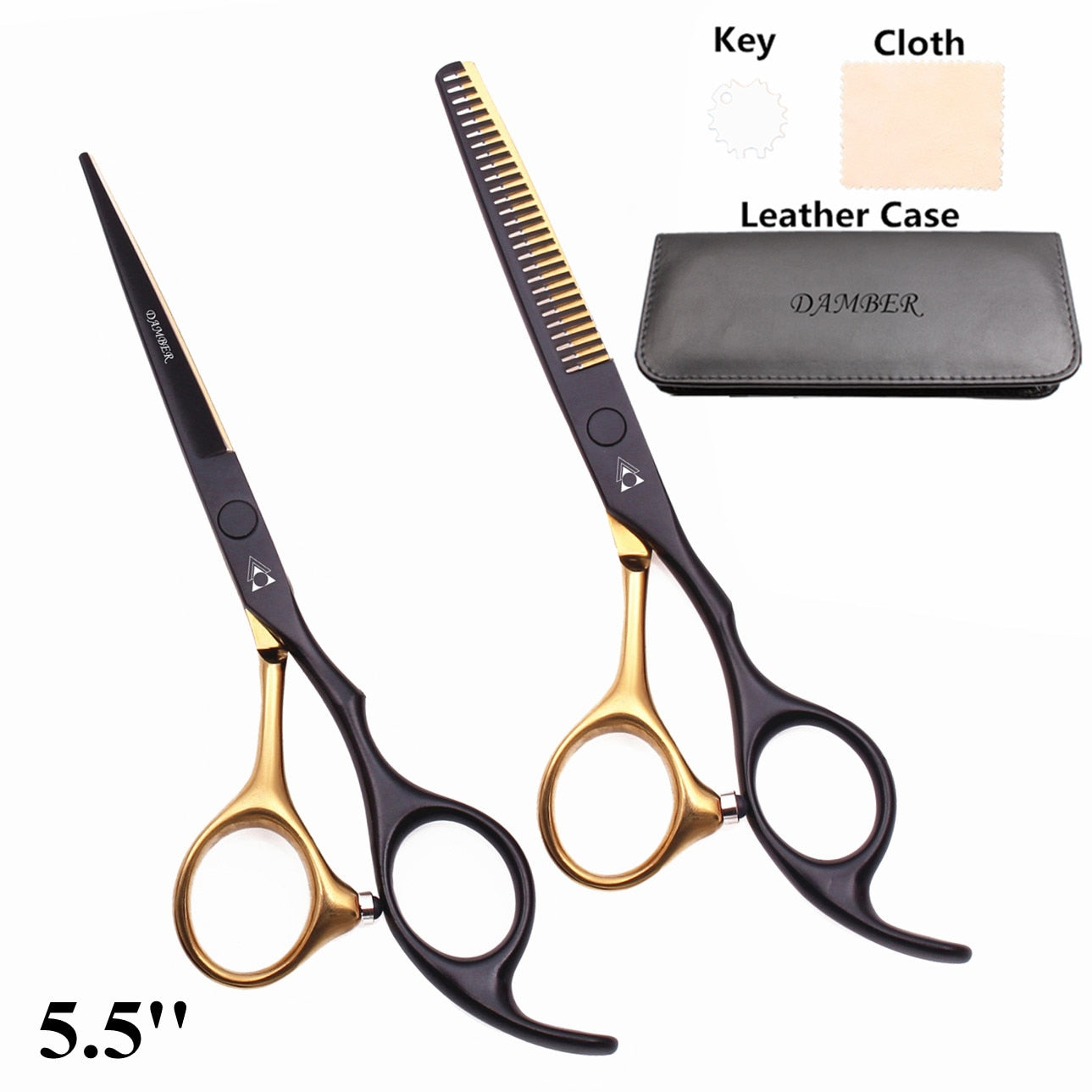 Hair Scissors 5.5 6.0 Professional Hairdressing Scissors Thinning Barber Scissor Set Hair Cutting Scissors 440C Japan Steel 888#