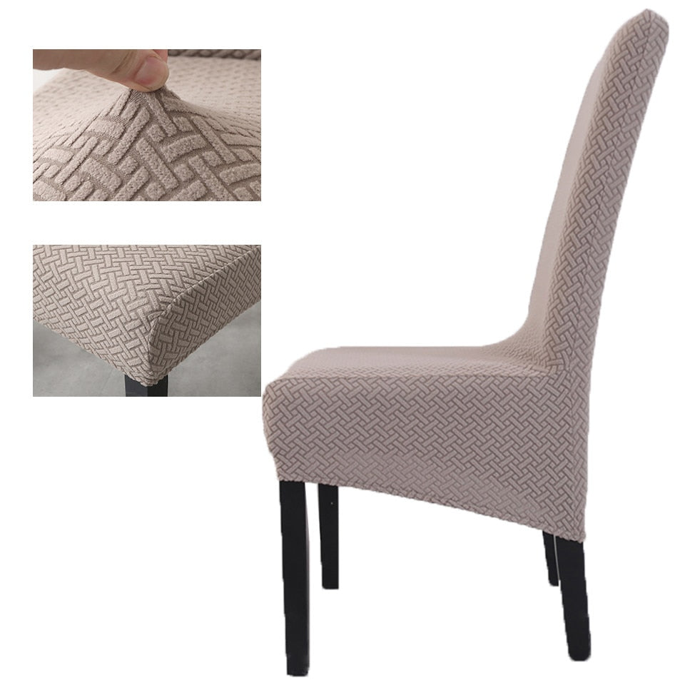 2021 High Stretch Jacquard XL Size Chair Cover Elastic Chair Covers Spandex For Dining Room/Kitchen/Hotel Party Banquet