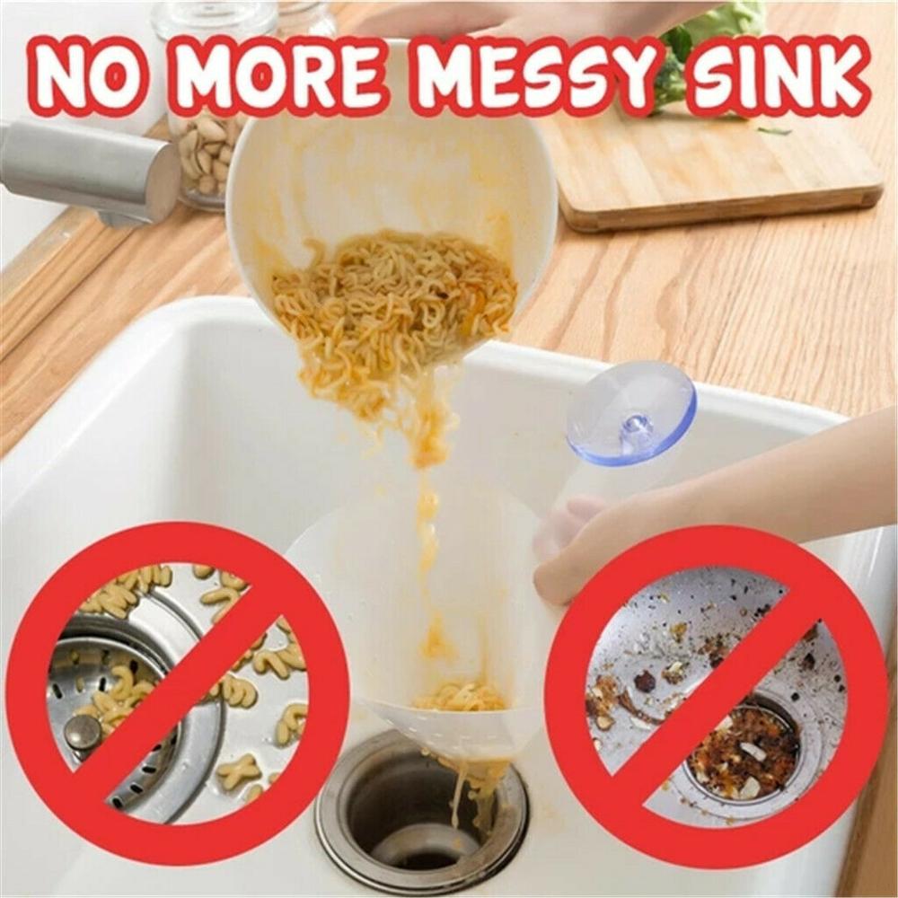 Kitchen Accessories Gadgets Self-Standing Stopper Kitchen Anti-Blocking Device Recyclable Drain Filter Kitchen Supplies Goods