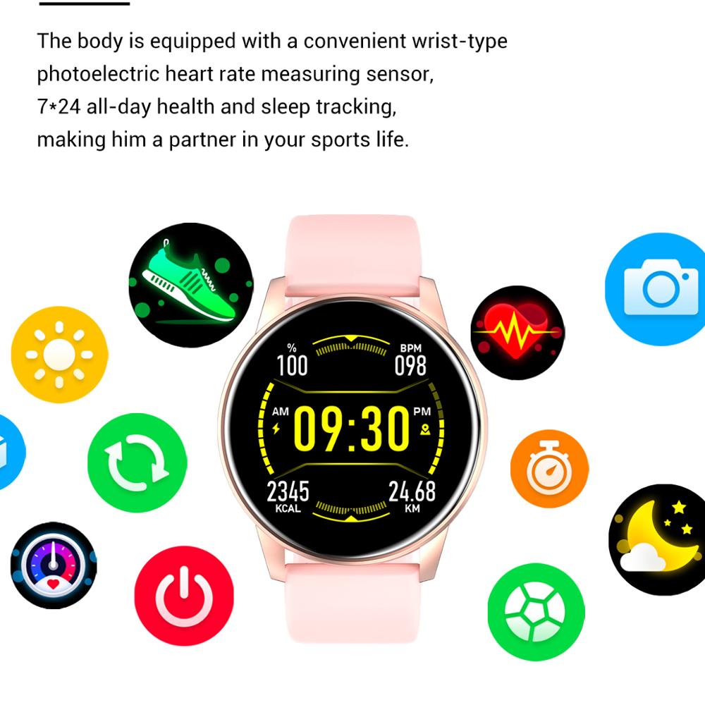 2023 Women Smart Watch Real-time Weather Forecast Sport Fitness Heart Rate Monitor Ladies Fashion Smartwatch Men For Android IOS