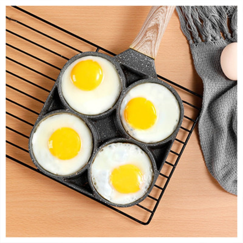 New Kitchen Non-Stick Pan Fried Egg Ham Burger Meat Pancake Pan Bakelite Anti-Scald Handle Frying Pan Kitchen Cooking Utensils