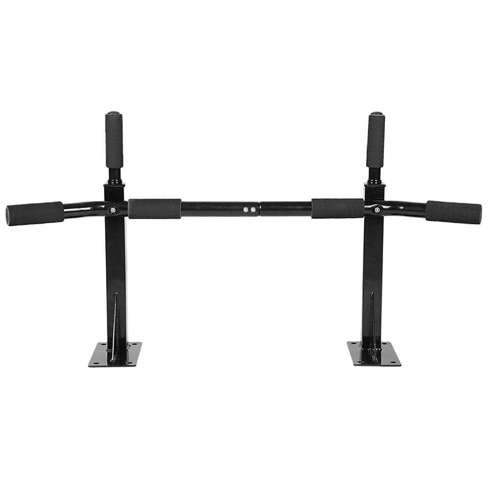 Home Pull Up Bar Wall Mounted Frame Exercise Chin Gym Crossfit Fitness Black