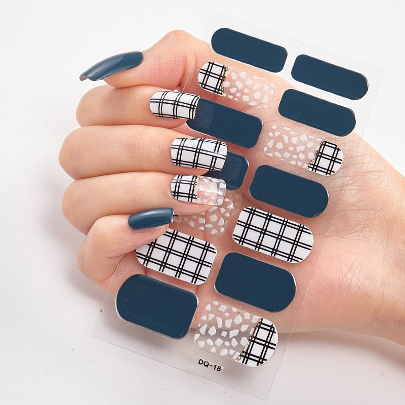 Full Cover Nail Stickers Designer Nail Decals Fashion Five Sorts 0f Nail Stickers  Nail Sticker set Nail Decoration Nail Strips