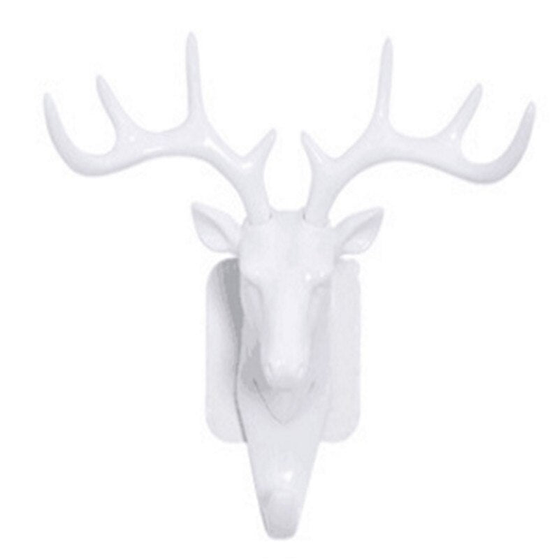 Kitchen Gadgets 1pcs Creative Hook 3D Deer Head Hook Holder Kitchen Accessories Cartoon Animals Strong Hooks Kitchen Tool-S