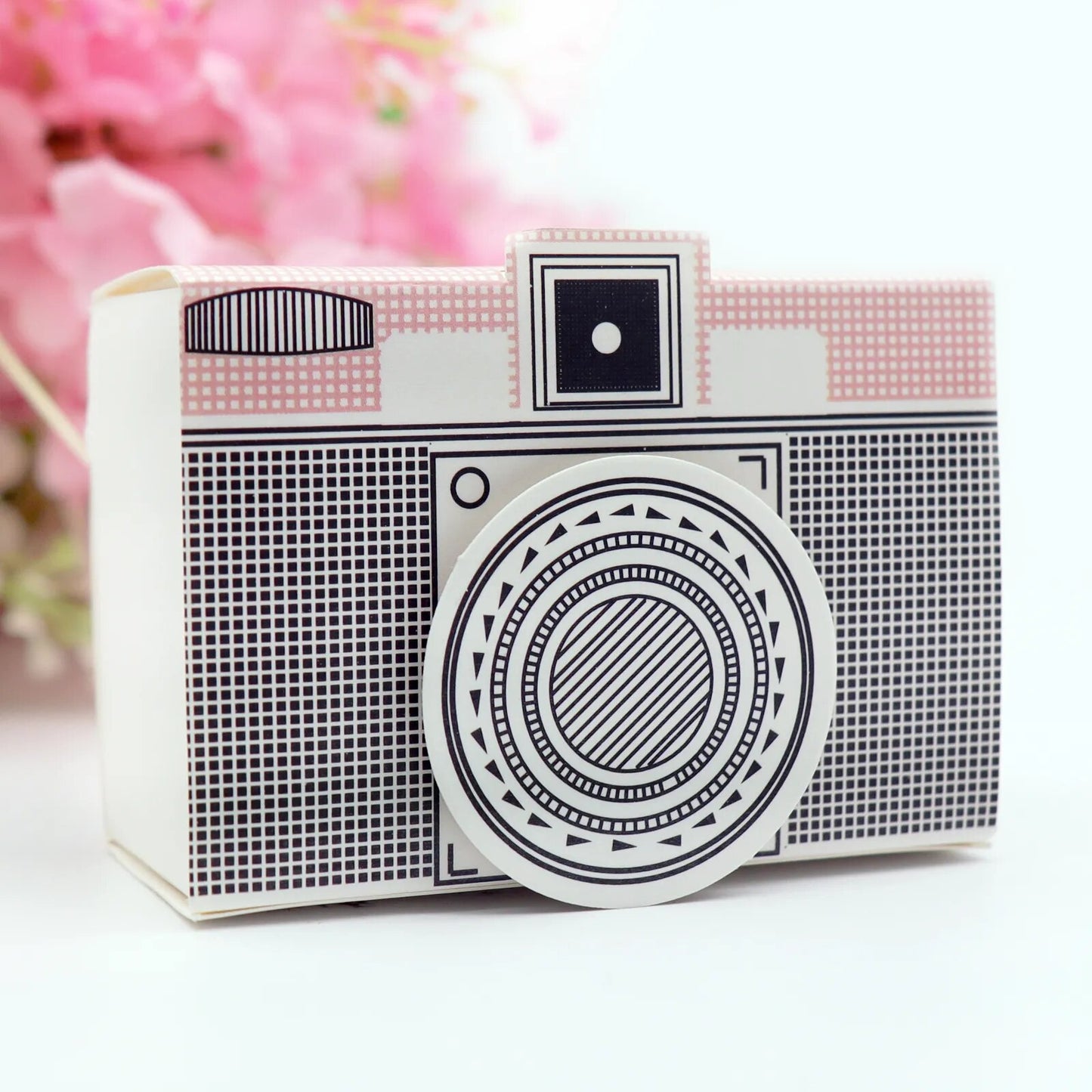 10pcs 8x5.5x3.5cm Pink & Blue Camera Style Gift Candy Boxes Wedding Party Decoration Valentine's Day Baby Shower Gift Box