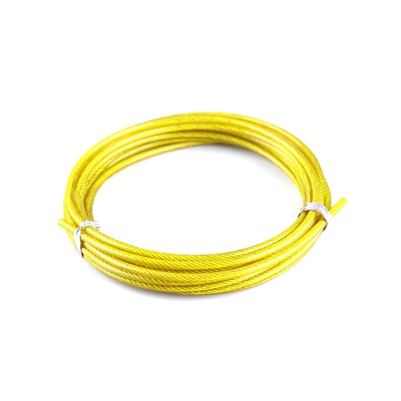 3 m Spare Rope Replaceable Wire Cable Speed Jump Ropes Crossfit Workout Skipping Rope Training Fitness Equipments