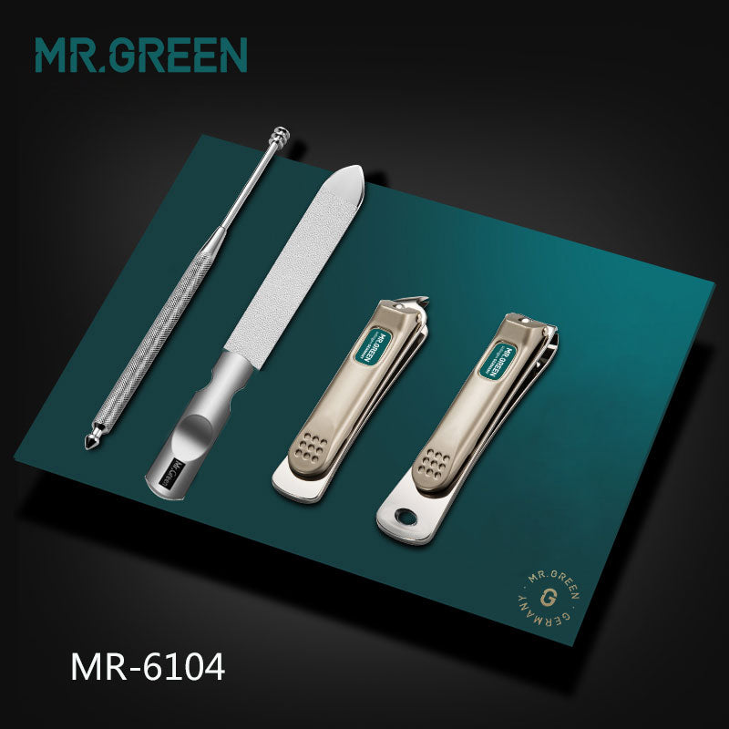 MR.GREEN Professional Stainless steel nail clippers set home 4 in 1 manicure tools grooming kit art portable nail personal clean