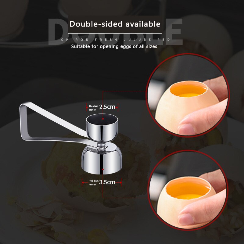 Egg opener portable creative egg top shell cutting machine stainless steel home kitchen tools cooking gadgets metal