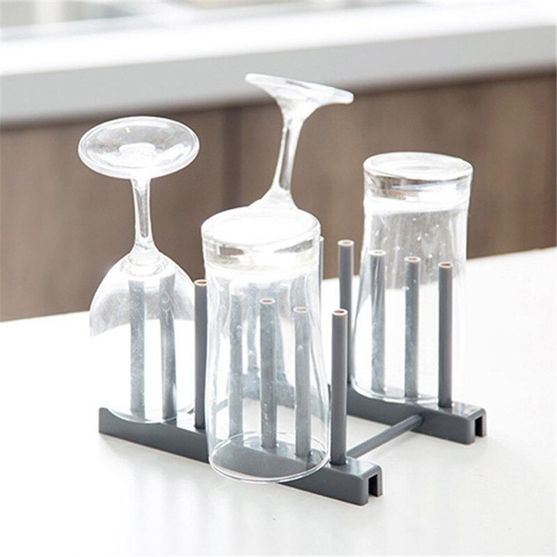 Creative Multifunctional Cup Dish Storage Rack Dish Plate Drain Rack Kitchen Tableware Drying Storage Tray Holder