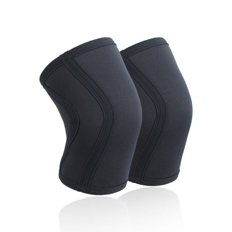 1 Pair Squat Knee Sleeves Pad Support High Performance 7mm Neoprene Best Knee Protector For Weightlifting Powerlifting CrossFit