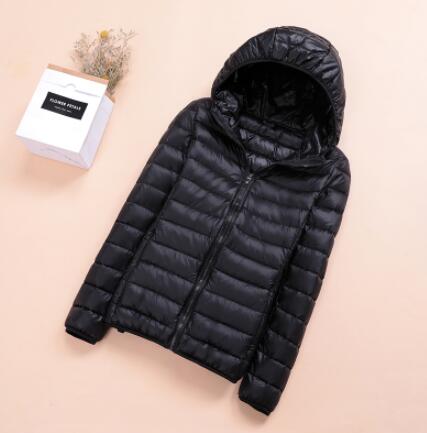 Spring Womens Down Jackets Ultra Light Winter Duck Down Coat Short Hoodie Puffer Jacket Parkas