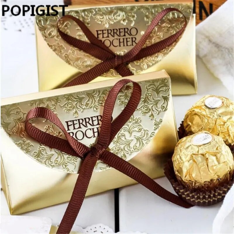 Creative Wedding Favors Supplies Candy Boxes Party Baby Shower Gift Ferrero Rocher Chocolates Box Sweet Gifts Bags Supplies