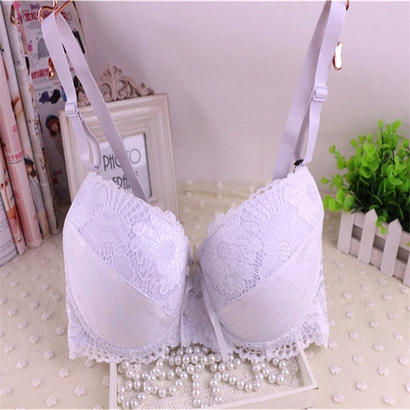 Lingerie Sexy Lace Push Bras For Womens Intimate BCDE Large Embroidery Rich Noble Underwear