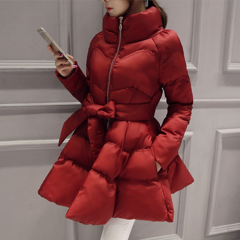 Womens winter coat women warm outwear Padded cotton Jacket coat Womens Clothing High Quality parkas manteau femme R853